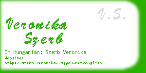 veronika szerb business card